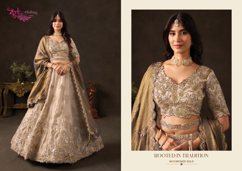 Lashkara by Zeel Fendy Silk With Sequence Work Lehenga Choli